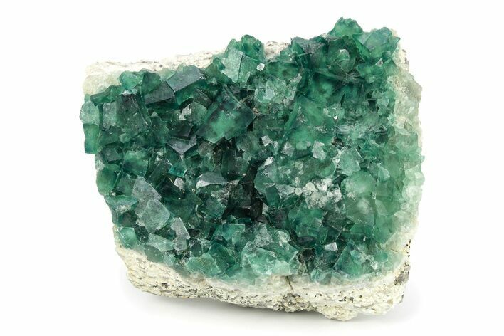 Green, Fluorescent, Cubic Fluorite Crystals - Madagascar #246155